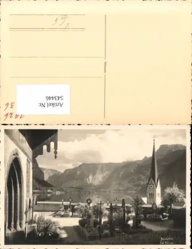 543446,tolle Foto-AK Hallstatt Friedhof Gräber pub Photo Kinder