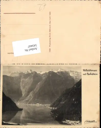 543447,tolle Foto-AK Hallstatt Hallstättersee
