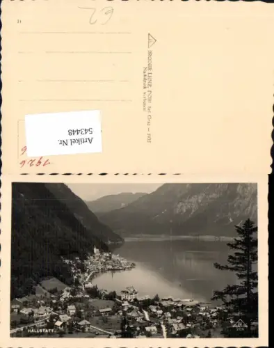 543448,tolle Foto-AK Hallstatt Totale