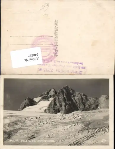 548857,tolle Foto-AK Hallstättergletscher Hallstatt Gletscher dachstein pub Max Mayer 677