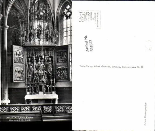 551623,Hallstatt Kirche Innen pub Cosy 585