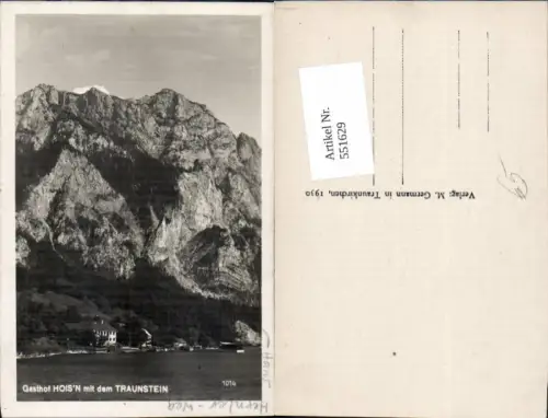 551629,Bad Ischl Gasthaus Hoisn Traunstein