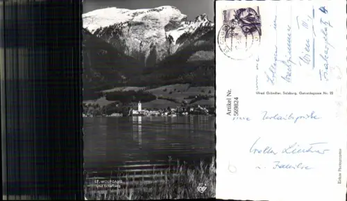 569824,Foto Ak St Wolfgang a. Wolfgangsee m. Schafberg
