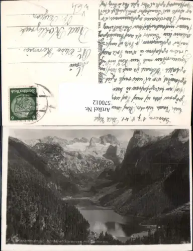 570012,Foto Ak Gosau Vorderer Gosausee m. Dachstein Salzkammergut pub F. E. Brandt