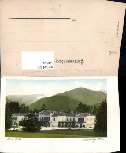 570524,Bad Ischl Kaiserliche Villa pub F. E. Brandt 293