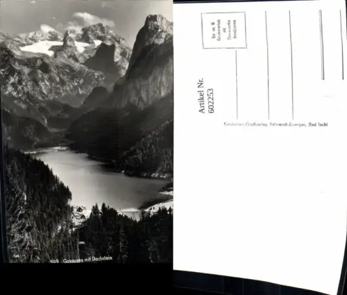 602253,Foto Ak Gosausee m. Dachstein Gosau