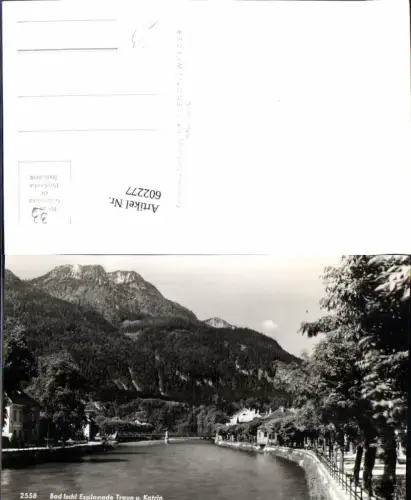602277,Foto Ak Bad Ischl Esplanade Traun u. Katrin
