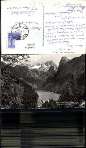 602290,Foto Ak Gosausee m. Dachstein v. Weg zur Zwieselalm Gosau pub Cosy 372