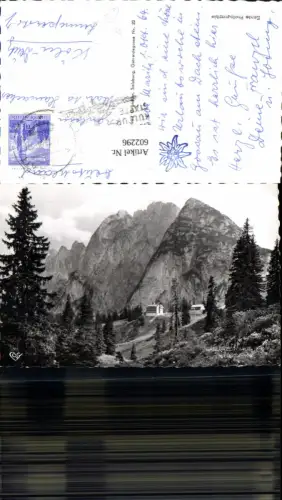 602296,Foto Ak Gablonzer-Haus m. Donnerkogel Gosau