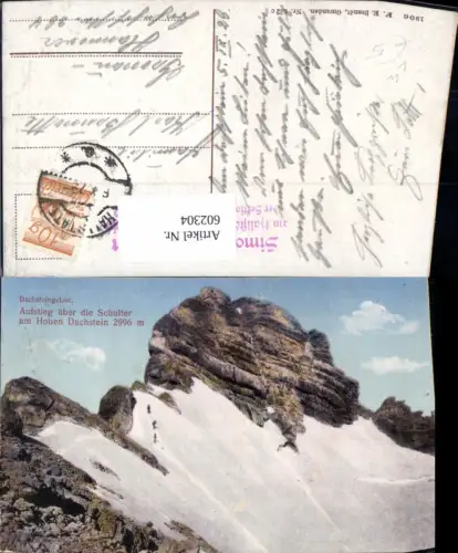 602304,Aufstieg über d. Schulter a. Hohen Dachstein Hallstatt pub F. E. Brandt 632C