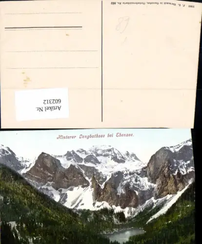 602312,Hinterer Langbathsee b. Ebensee pub F. E. Brandt 862