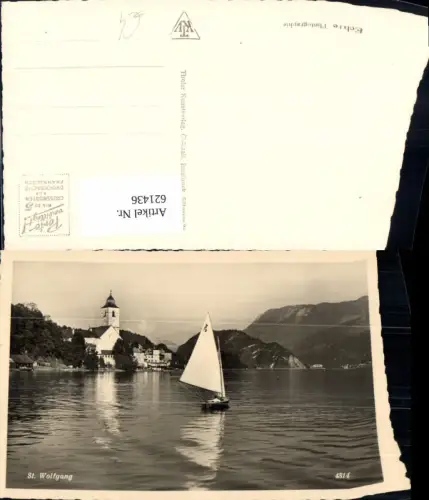621436,Foto Ak Sankt Wolfgang im Salzkammergut Segelboot Segeln