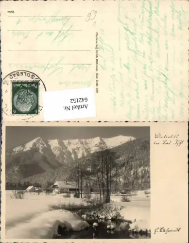 642152,Foto Ak Winterbild b. Bad Ischl pub Erich Bährend