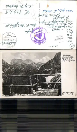 677220,Totes Gebirge Schutzhütte Hochkogl Ebensee Feldpost n. Breslau Luftgaupostamt 11525