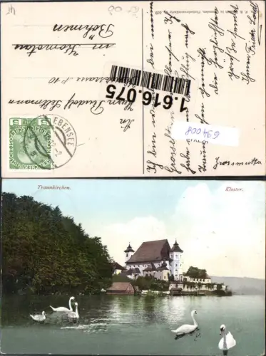 694008 Salzkammergut Traunkirchen am Traunsee Schwäne Kloster pub Brandt 409 gel Komotau Chomutov