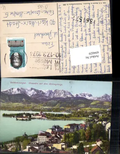 694029 Gmunden am Traunsee m. Höllengebirge pub Brandt 930