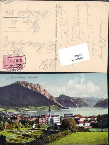 694041 Gmunden am Traunsee Ortsansicht pub Brandt 133