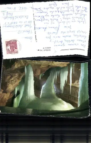699217 Dachstein Rieseneishöhle Gosau Bahnpost Attnang Puchheim Stainach Irdning Zug 480