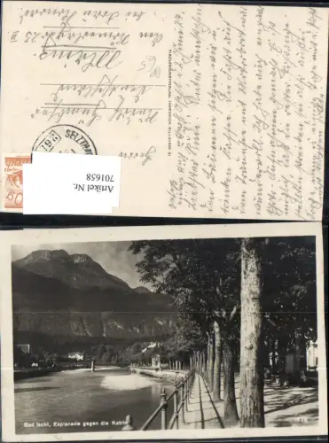 701658 Bad Ischl Esplanade Bahnpost Zug 265 Selzthal Attnang Puchheim