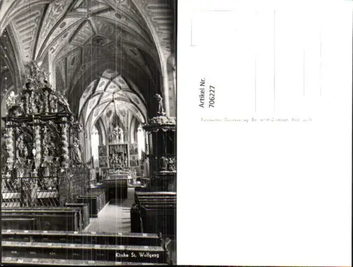 706227 Foto AK St Wolfgang im Salzkammergut Kirche Inneres