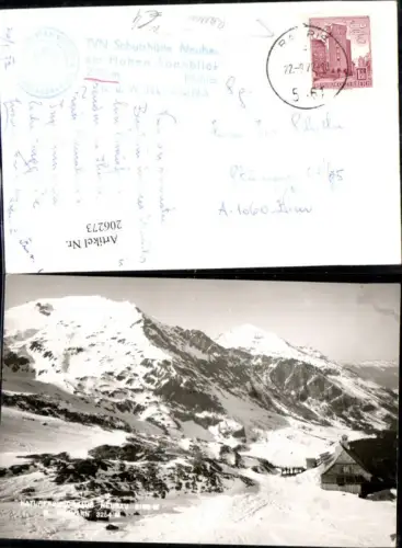 206273,Naturfreundehaus Neubau a. Gr. Hocharn Winteransicht b. Rauris Foto Ak