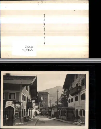 303562,Zell am See Straßenansicht Gasthaus Friseur