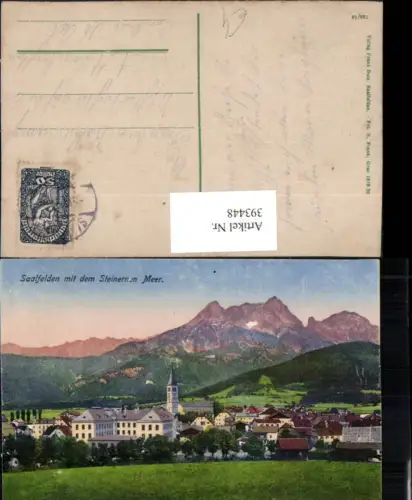 393448,Saalfelden Totale m. Steinernen Meer Bergkulisse