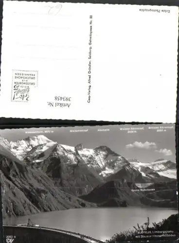 393458,Kaprun Limbergsperre Talsperre Damm Stausee Bergkulisse pub Cosy 2050a