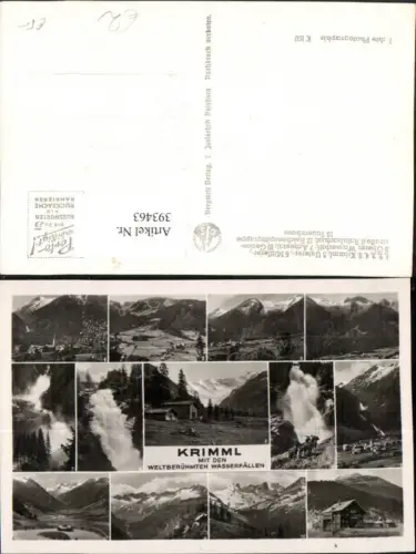 393463,Krimml Totale Wasserfälle Steinböcke Mehrbildkarte