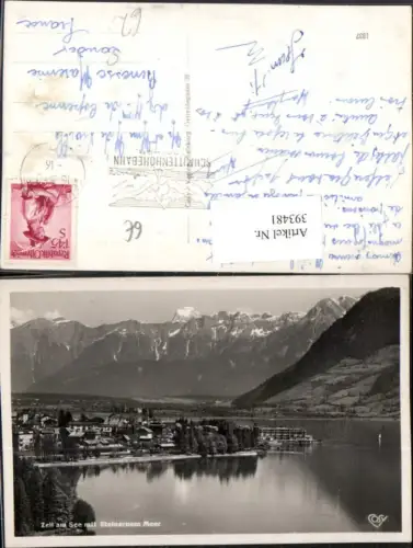 393481,Zell am See Teilansicht m. Steinernem Meer Bergkulisse pub Cosy