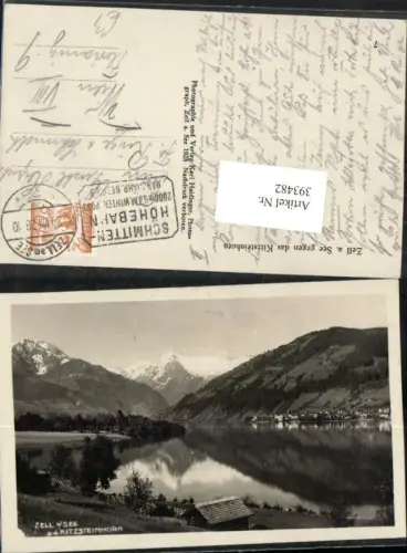393482,Zell am See Teilansicht geg. Kitzsteinhorn Bergkulisse
