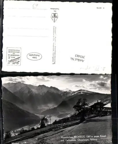 393483,Alpengasthaus Rechtegg geg. Krimml u. Gerlosplatte Bergkulisse
