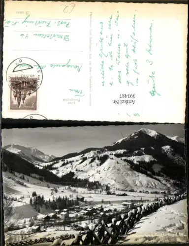 393487,Hinterglemm Totale m. Zwölferkogel Bergkulisse Winterbild