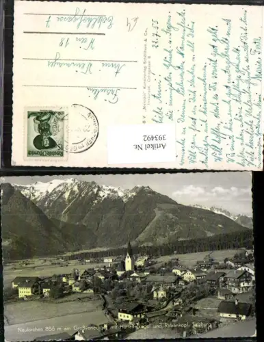 393492,Neukirchen am Großvenediger Totale m. Hütteltalkogel Bergkulisse