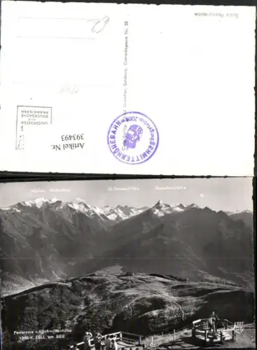 393493,Zell am See Panorama von d. Schmittenhöhe Bergkulisse pub Cosy 1987