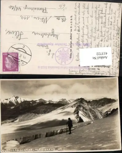 415722,Großglockner vom Fleißkees b. Rauris Bergkulisse pub Max Holler