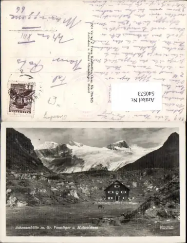 540573,Johanneshüte m. Gr. Venediger u. Mulwitzkees, Bramberg Neukirchen