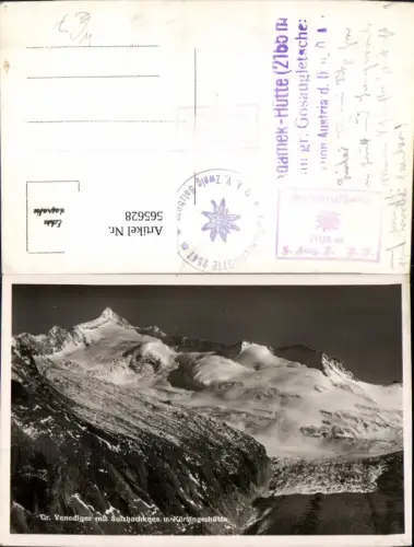 565628,Foto Ak Großvendiger Sulzbachkees Kürsingerhütte Neukirchen am Großvenediger Bramberg a. Wildkogel