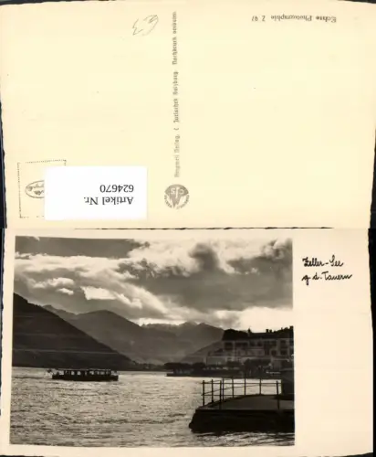 624670,Foto Ak Zeller See g. d. Tauern Zell a. See Schiff