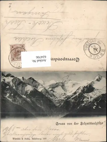 624706,Litho Schmittenhöhe b. Zell am See pub Würthle Sohn 197