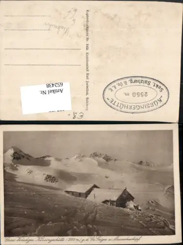 652438,Neukirchen am Großvenediger Kürsingerhütte g. d. Gr. Geiger u. Maurerkeeskopf