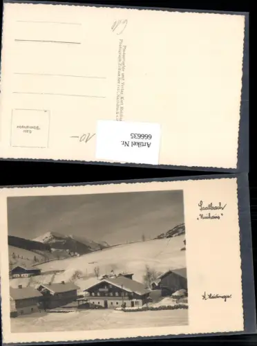 666635,Foto Ak Saalbach-Hinterglemm Neuhaus i. Winter