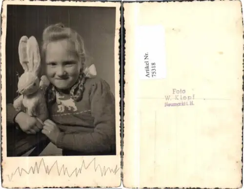 Süsses Mädchen Zöpfe Tier Plüschhase Spielzeug Neumarkt 75318