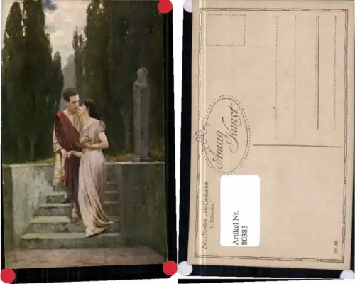 80385,E. Schneider Zwei Seelen ein Gedanke Liebespaar Amag Kunst