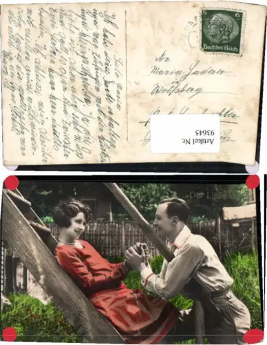 93645,Amag Liebespaar Perlenkette coloriert Paar