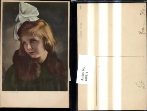 108411,Künstler Ak R. u. M. Dührkoop Mädchen Frau Portrait Haarschleife pub Wenau 1900