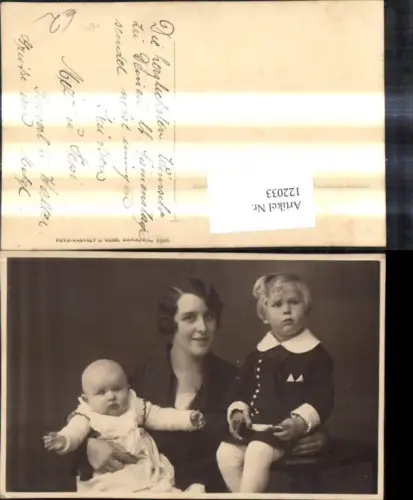 122033,Foto Ak Kinder m. Mutter Frau