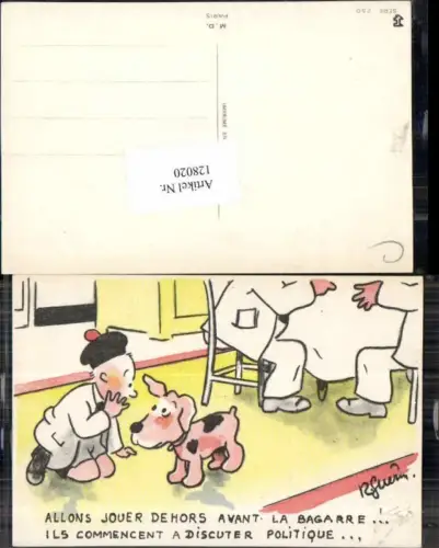 128020,Hund Süsse Kinder Künstlerkarte