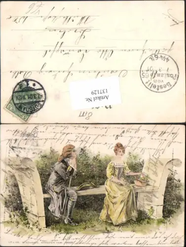 137129,Litho Paar Liebespaar pub Schwenke Königstein a. Elbe 2052