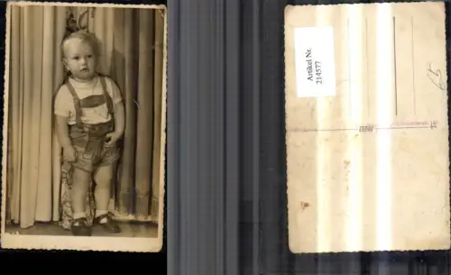 214577,Kind Foto Ak Bub Junge i. Lederhose Tracht